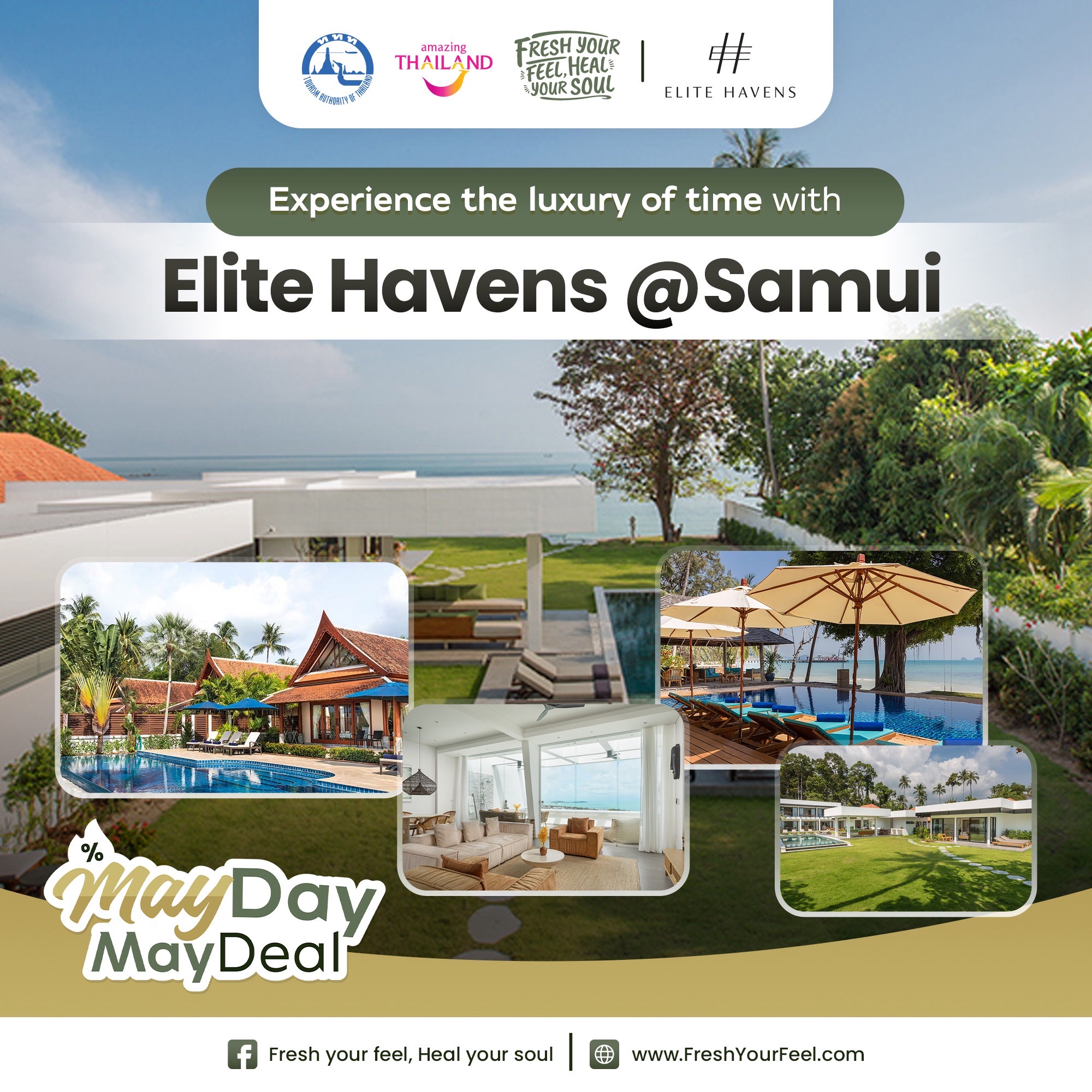 ใช้เวลาอย่างมีคุณค่า ในแบบที่คู่ควร ⏳✨ กับวิลล่าหรูจาก Elite Havens @ Samui 🌴